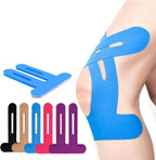 Kinesiology Tape | Pre-Cut Knee Support & Breathable Cotton | 10 Pieces