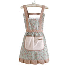 Kitchen Apron | Floral Cotton, Waterproof & Oil-Resistant