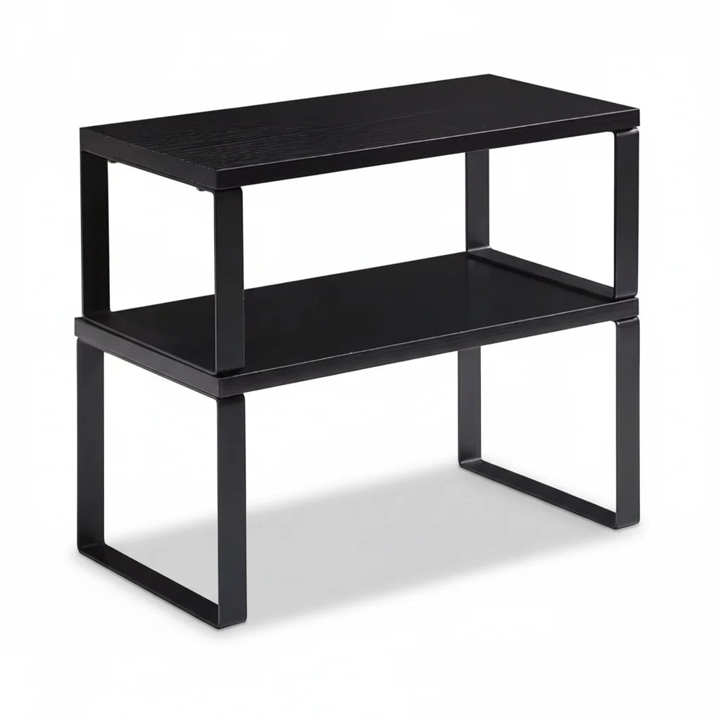 Kitchen Cabinet Organizer | Stackable & Tool-Free Metal Frame | Set of 4