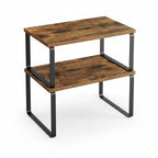 Kitchen Cabinet Organizer | Stackable & Tool-Free Metal Frame | Set of 4