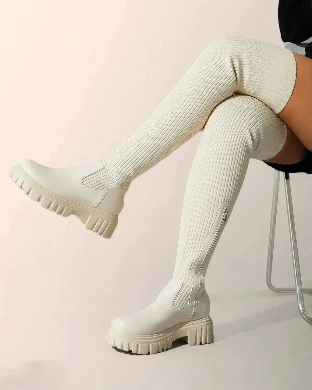 Knee-High Boots | Stretch-Knit & Comfortable