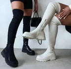 Knee-High Boots | Stretch-Knit & Comfortable