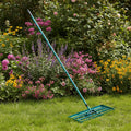 Lawn Rake | Aluminum Alloy Base & Ergonomic Long Handle | 91 x 25 cm