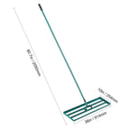 Lawn Rake | Aluminum Alloy Base & Ergonomic Long Handle | 91 x 25 cm