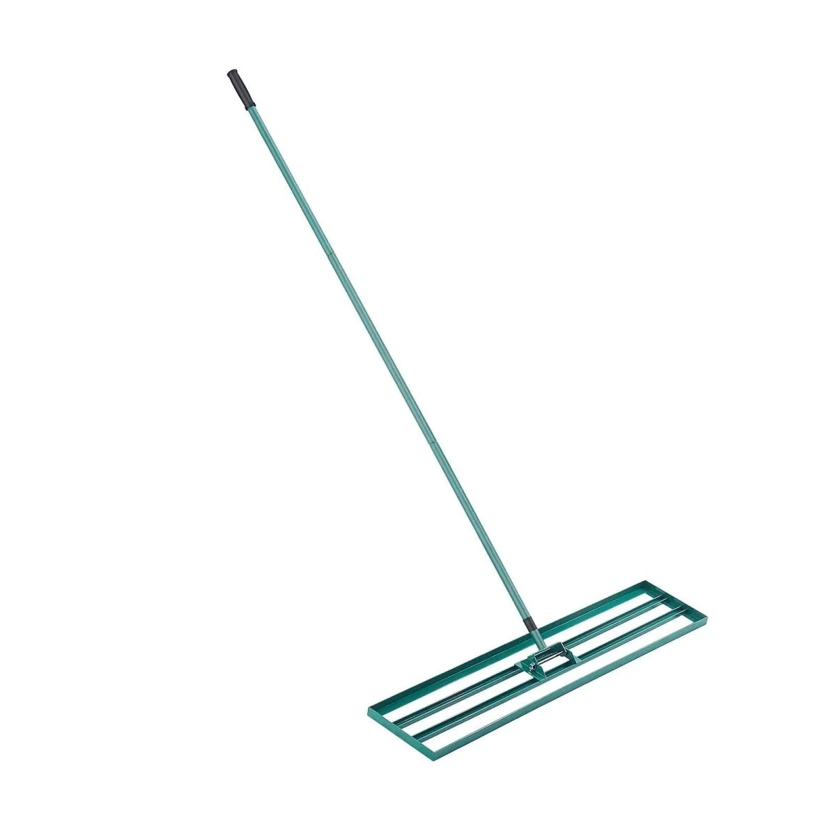 Lawn Rake | Aluminum Alloy Base & Ergonomic Long Handle | 91 x 25 cm