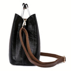 Leather Handbag | Genuine Leather & Organized Interior | 22 x 12 x 27 cm
