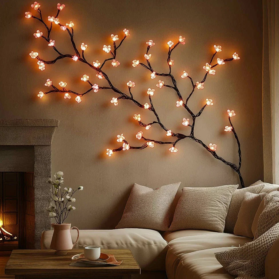LED Branch Light | Flexible USB-Powered 8 Lighting Modes