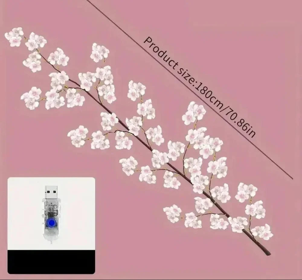 LED Branch Light | Flexible USB-Powered 8 Lighting Modes