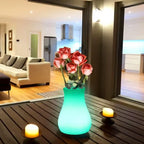 LED Flower Vase | USB-Rechargeable & IP65 Waterproof | 11 x 11 x 15 cm