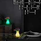 LED Flower Vase | USB-Rechargeable & IP65 Waterproof | 11 x 11 x 15 cm