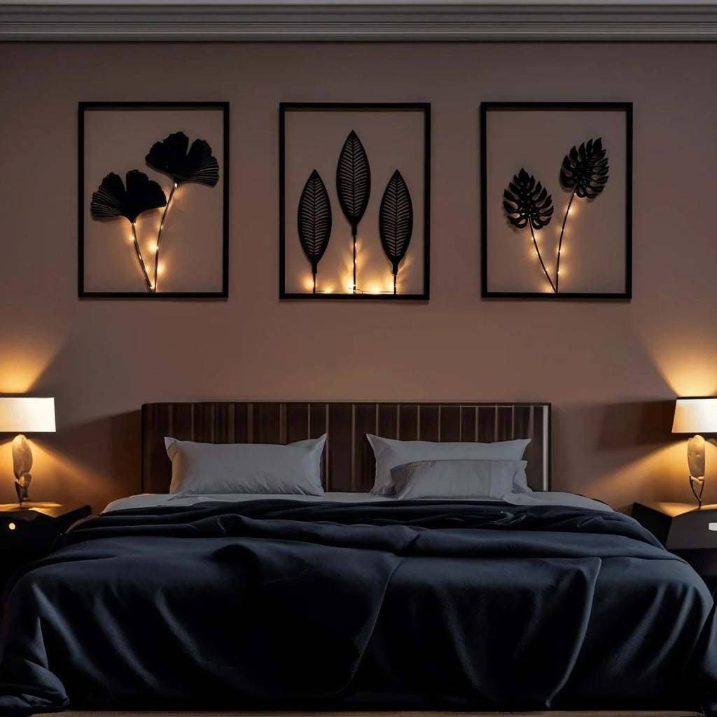 LED Frame Lamp Set | Color-Changing & Battery-Powered | Set of 3