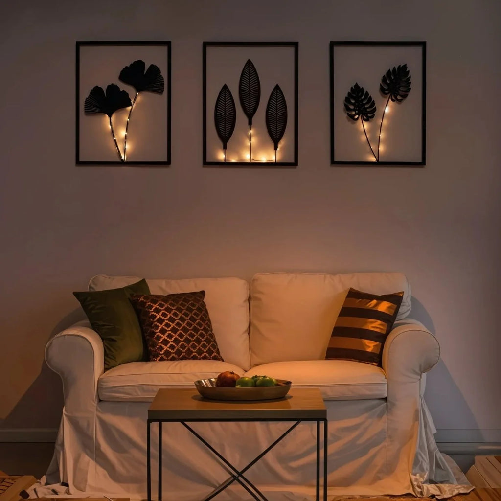 LED Frame Lamp Set | Color-Changing & Battery-Powered | Set of 3
