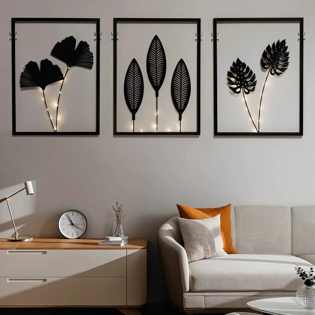 LED Frame Lamp Set | Color-Changing & Battery-Powered | Set of 3