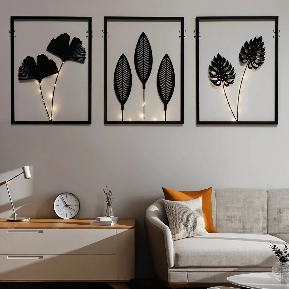 LED Frame Lamp Set | Color-Changing & Battery-Powered | Set of 3