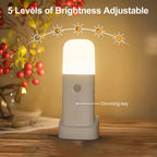 LED Night Lamp | Motion Sensor, Adjustable Brightness & USB-Rechargeable