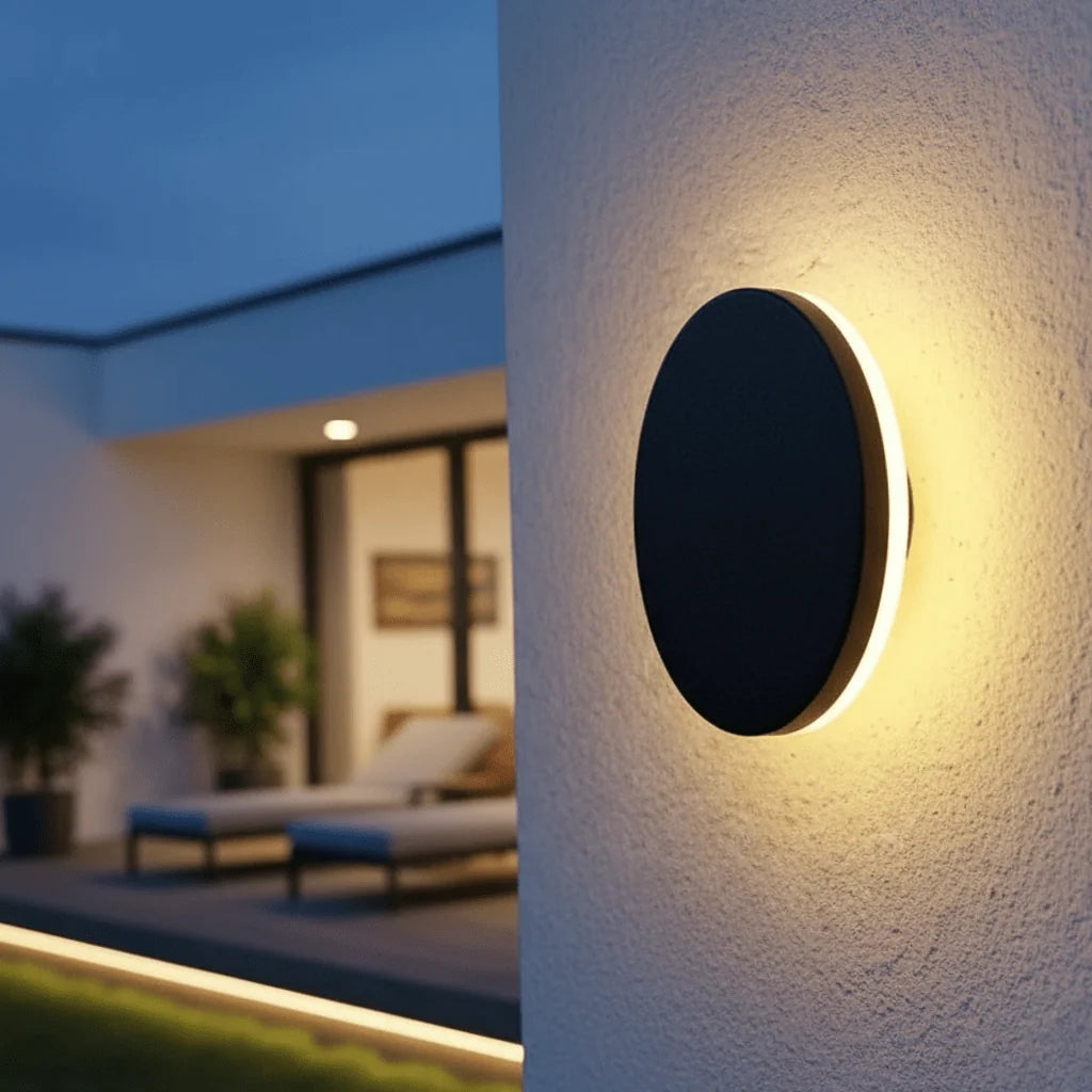 LED Outdoor Wall Light | Minimalist Weatherproof & Integrated LED | Round Or Square