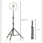 LED Ring Light | Adjustable Tripod & Phone Holder | 26 cm