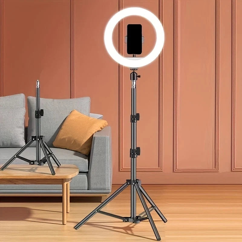 LED Ring Light | Adjustable Tripod & Phone Holder | 26 cm