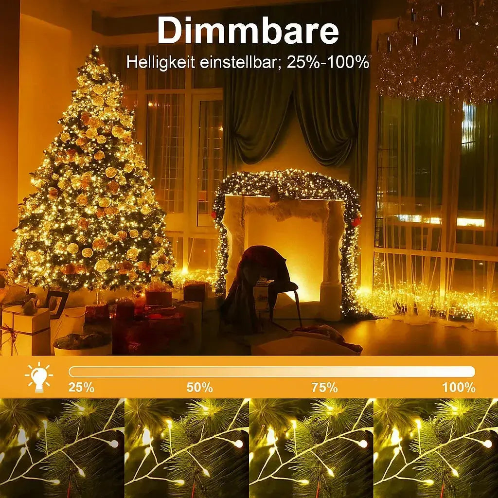 LED String Lights | Copper Wire & IP65 Waterproof | 9 m, 300 LEDs