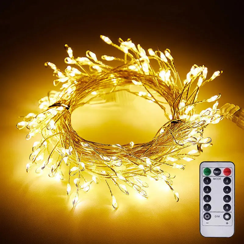 LED String Lights | Copper Wire & IP65 Waterproof | 9 m, 300 LEDs
