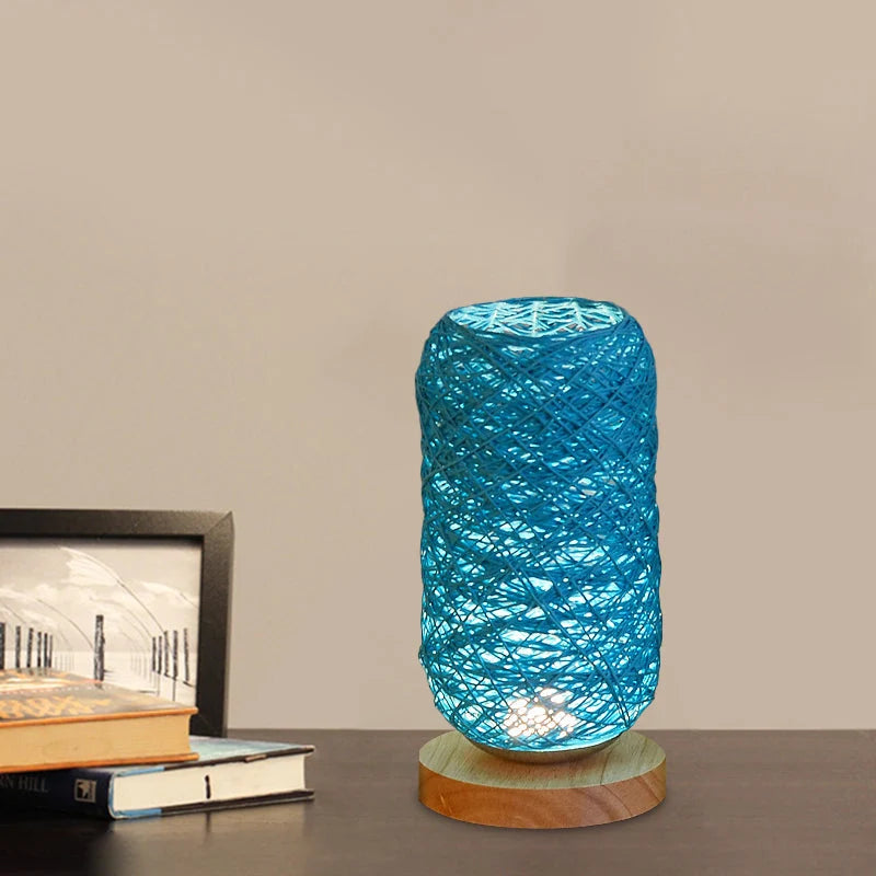 LED Table Lamp | USB-Rechargeable Wooden Base Warm White