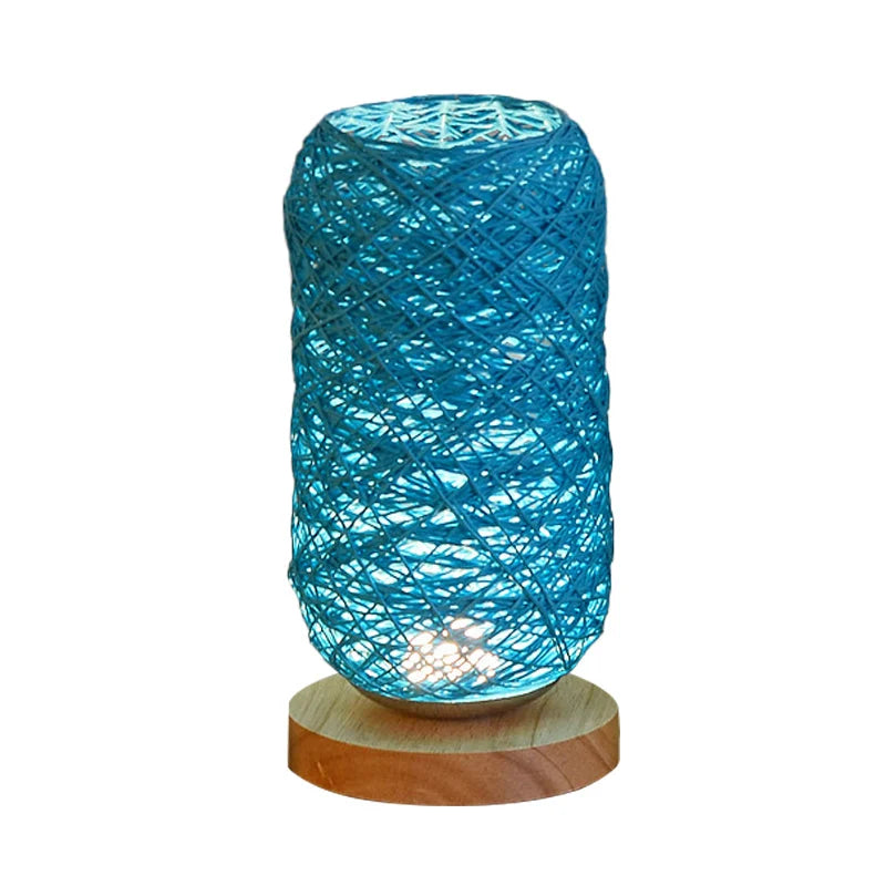 LED Table Lamp | USB-Rechargeable Wooden Base Warm White