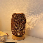 LED Table Lamp | USB-Rechargeable Wooden Base Warm White