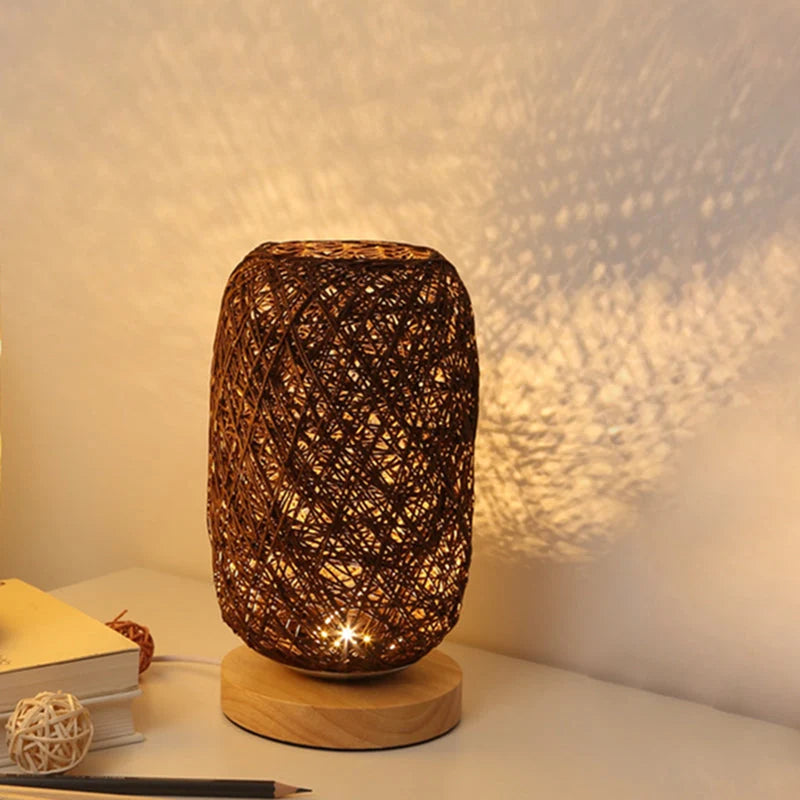 LED Table Lamp | USB-Rechargeable Wooden Base Warm White