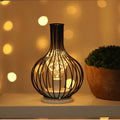 LED Table Lamp | Wireless Warm Ambient LED & Open Steel