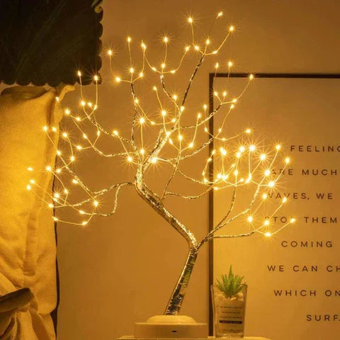 LED Tree Lamp | Bonsai-Inspired Design & Warm White Glow | 45 cm