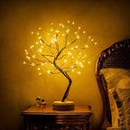 LED Tree Lamp | Bonsai-Inspired Design & Warm White Glow | 45 cm