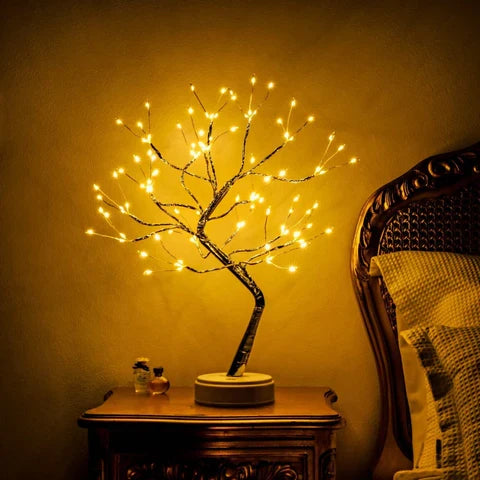 LED Tree Lamp | Bonsai-Inspired Design & Warm White Glow | 45 cm