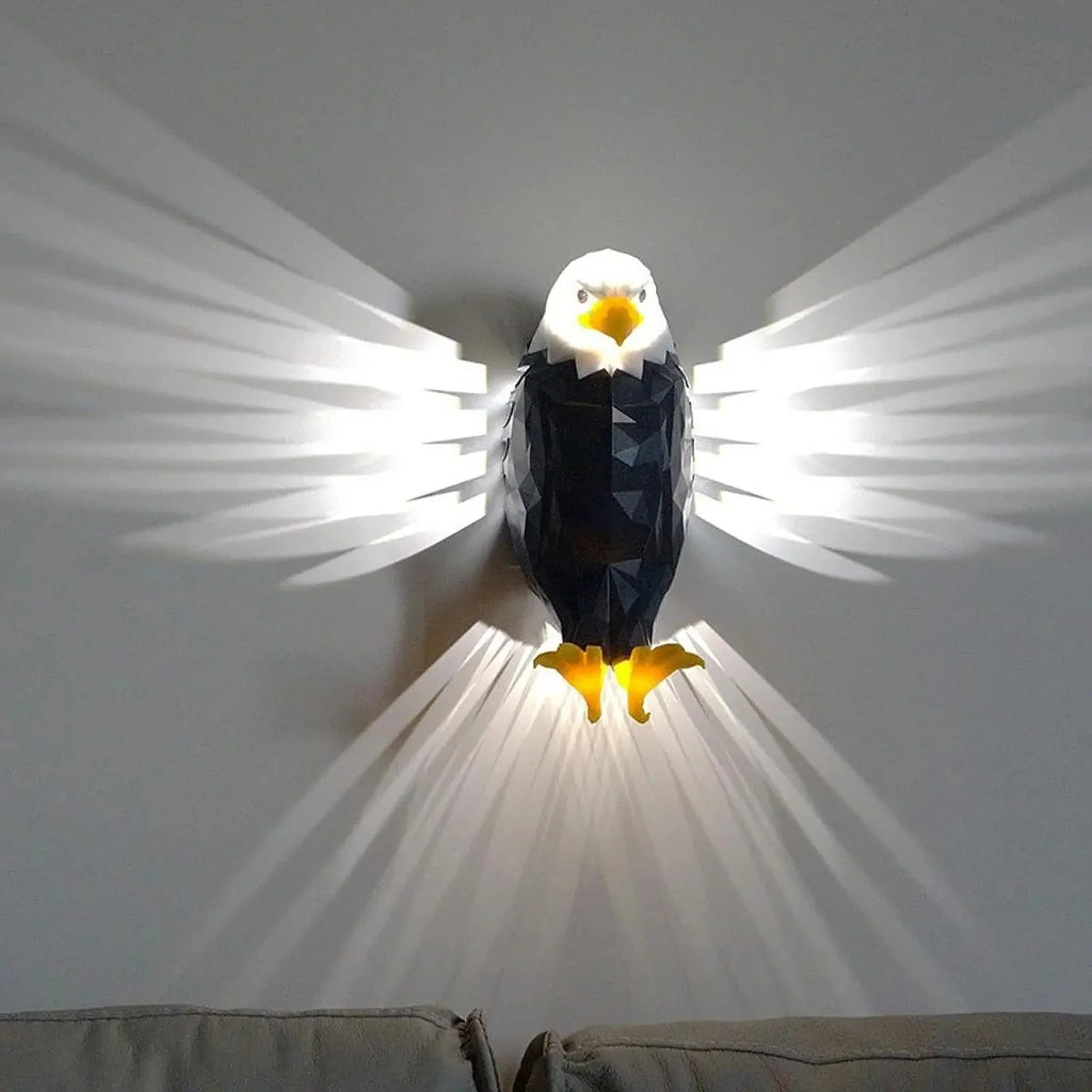 LED Wall Lamp | 3D Eagle Design & Soft Ambient Light