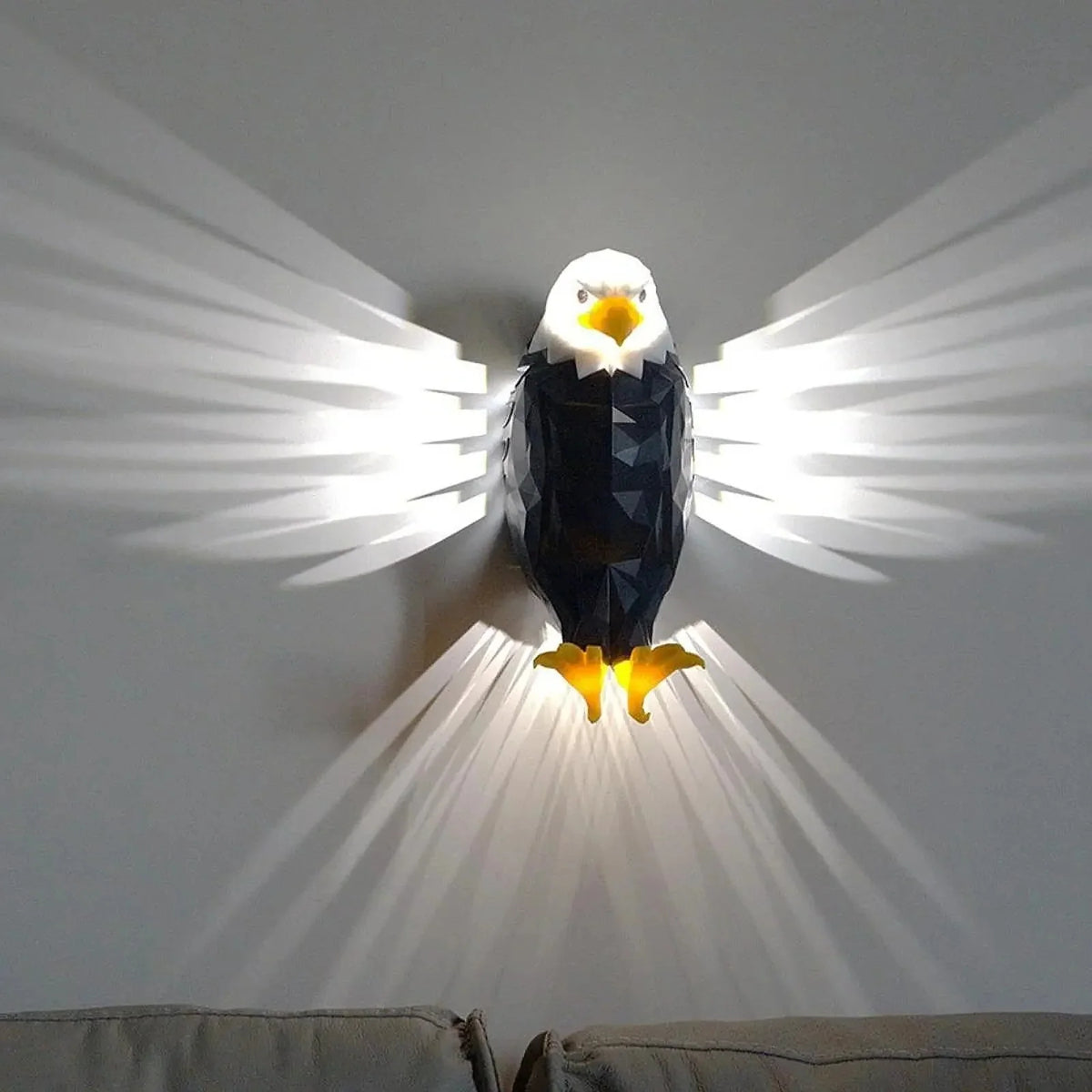 LED Wall Lamp | 3D Eagle Design & Soft Ambient Light