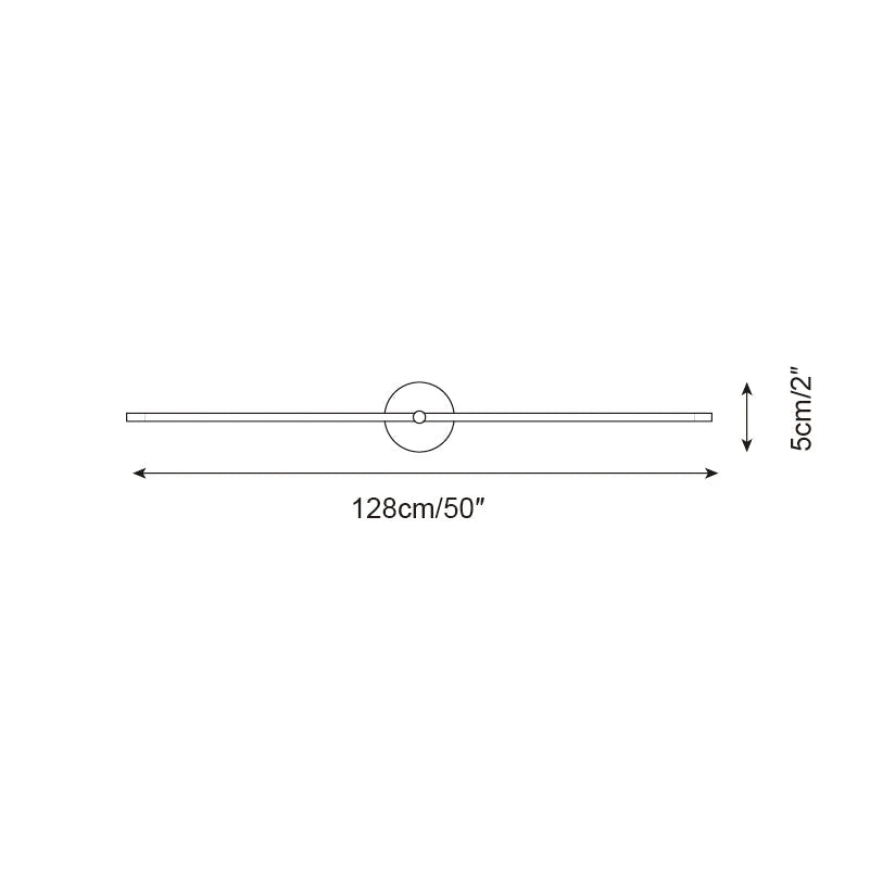 LED Wall Lamp | Integrated LED & Acrylic Diffuser | 68/98/128 cm