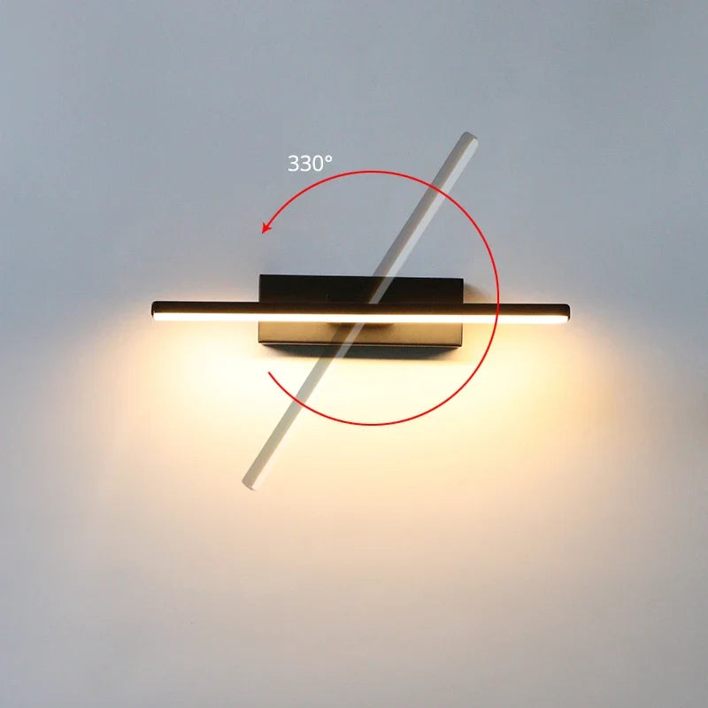 LED Wall Light | 330° Swiveling & Selectable Color Temperature | 30/40/50 cm