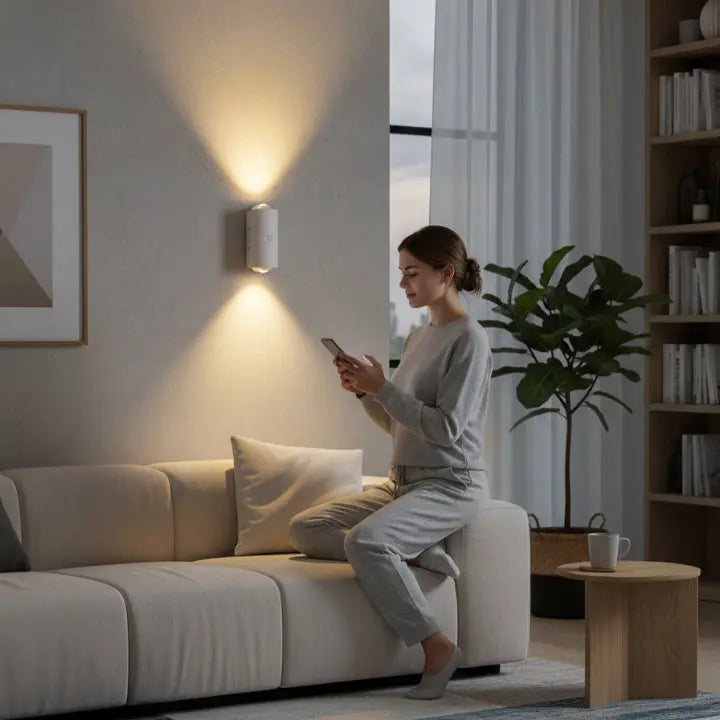 LED Wall Light | Motion Sensor & USB Rechargeable | Compact 11 cm