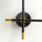 LED Wall Light | Round Glass Globe & Metal Base