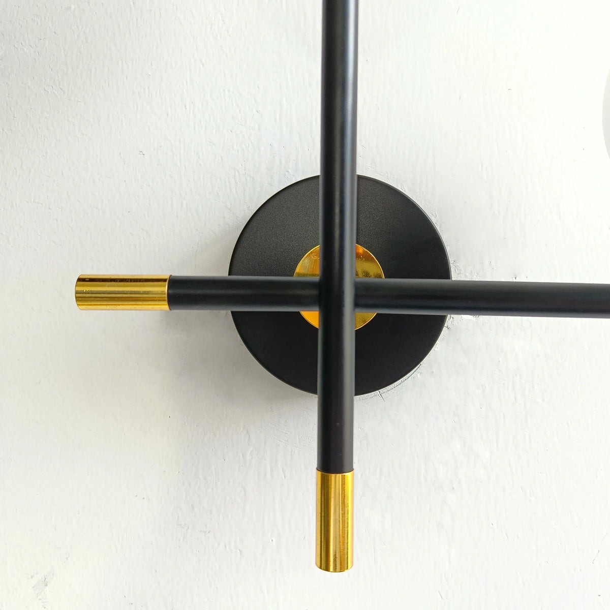 LED Wall Light | Round Glass Globe & Metal Base