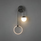 LED Wall Light | Tricolor LED & Brass Glass