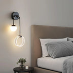 LED Wall Light | Tricolor LED & Brass Glass