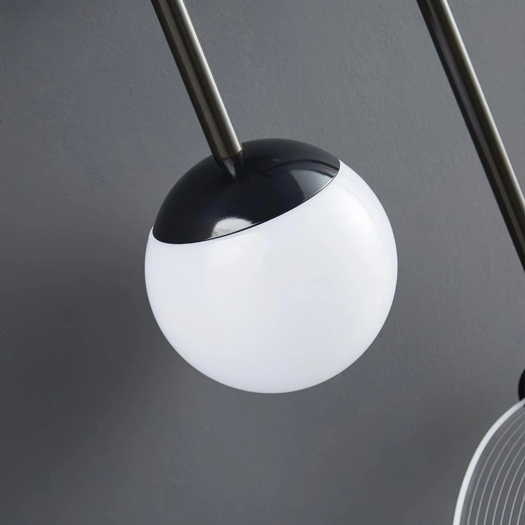LED Wall Light | Tricolor LED & Brass Glass