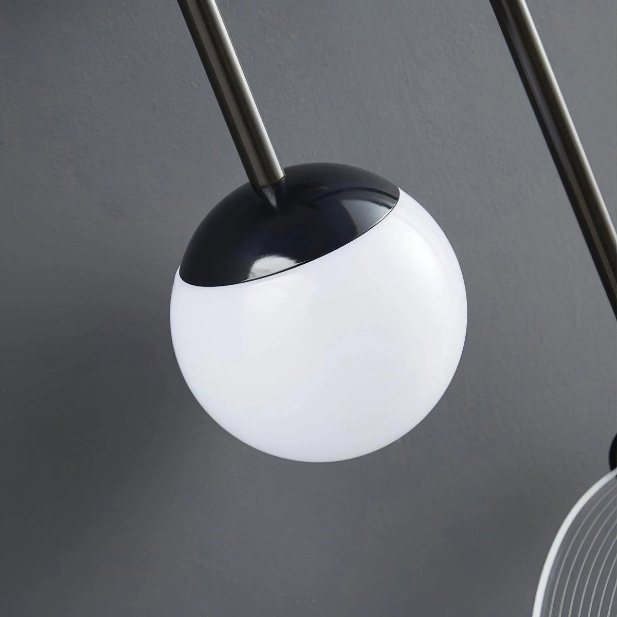 LED Wall Light | Tricolor LED & Brass Glass