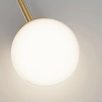 LED Wall Light | Tricolor LED & Brass Glass