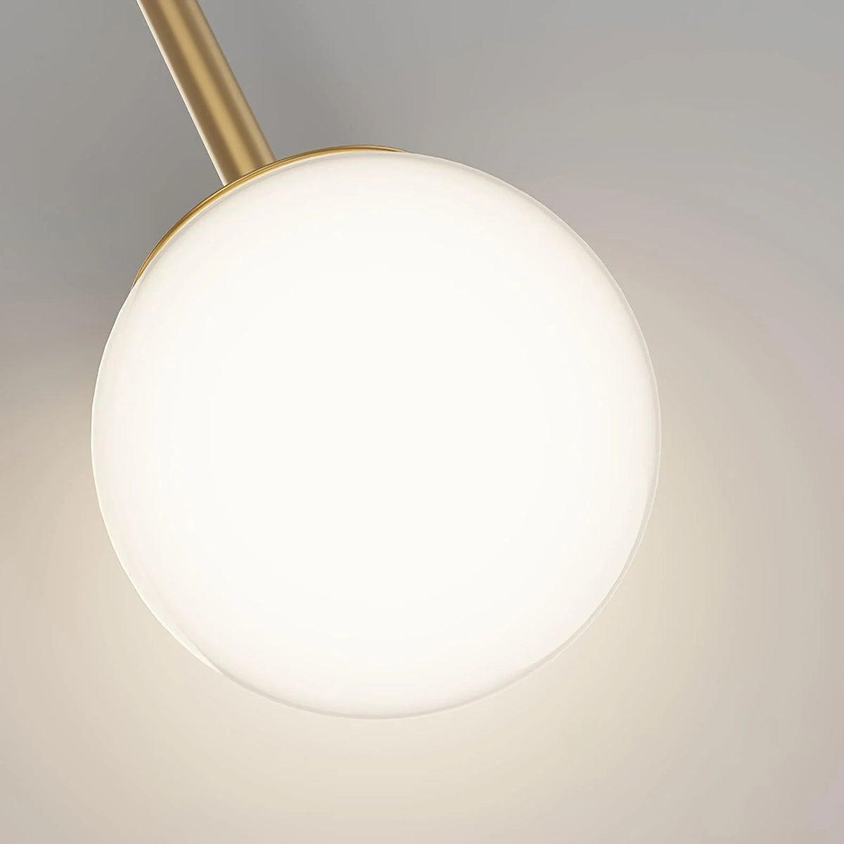 LED Wall Light | Tricolor LED & Brass Glass