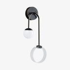 LED Wall Light | Tricolor LED & Brass Glass