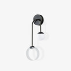 LED Wall Light | Tricolor LED & Brass Glass