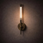 LED Wall Sconce | Adjustable Color Temperature, Metal & Acrylic | Single Or Double Head