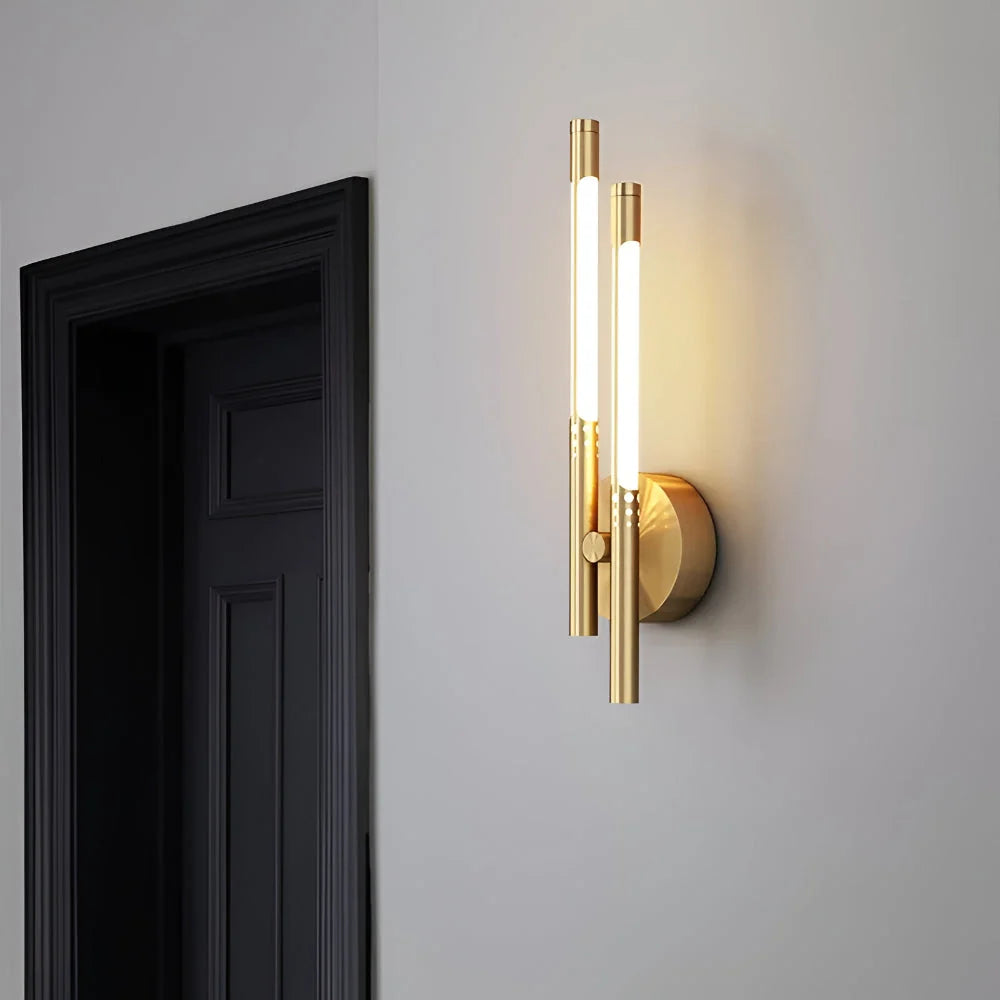 LED Wall Sconce | Adjustable Color Temperature, Metal & Acrylic | Single Or Double Head