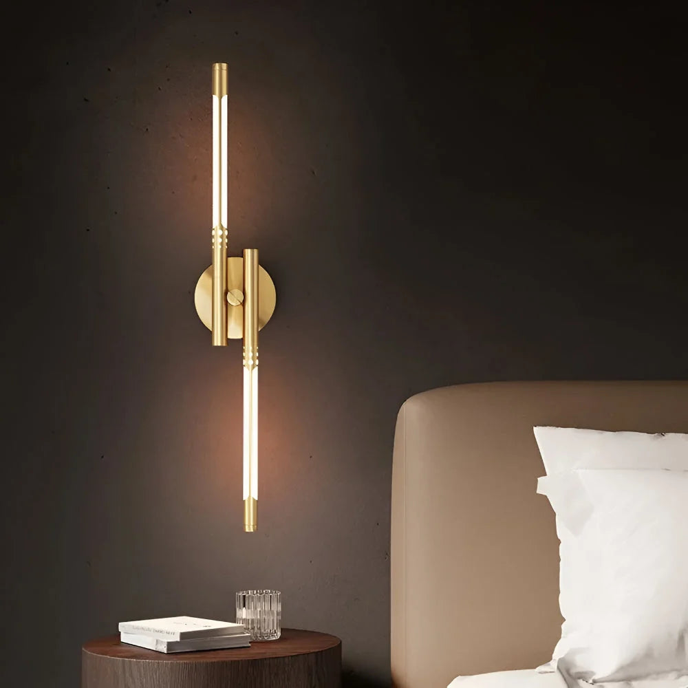 LED Wall Sconce | Adjustable Color Temperature, Metal & Acrylic | Single Or Double Head